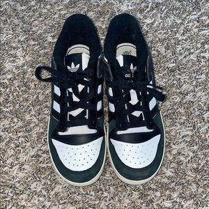 Adidas Kids Black and White Sneakers